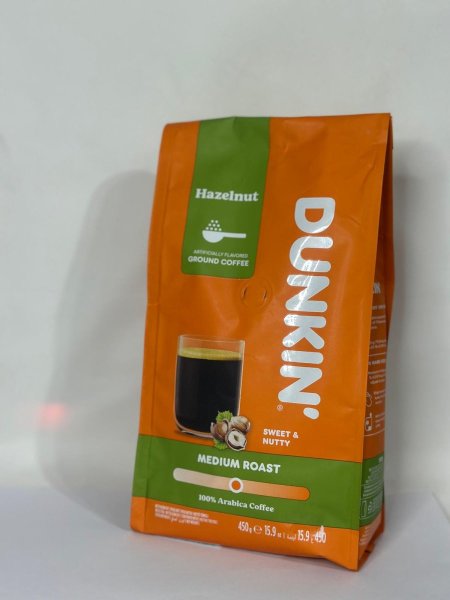 قهوة Dunkin بنكهة البندق الحجم الكبير
